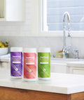All Purpose Cleaning Wipes French Lavender Scent for Multi Surface Use Compostable Wet Wipes 70 Count Pack of 1 on kitchen counter
