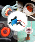 Heavy Duty Induction Bolt Heater Tool With 1500W Flameless Power and Four Precision Coils in action on stubborn bolts.