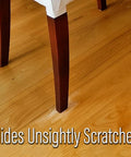 Light Wood Scratch Cover And Polish Pack Of 2 for a slick easy shine on wood floor with table leg