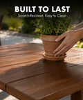 Real Deal Clear Wood Sealer And Tough Water Based Hardwax Oil That Soaks Deep Into Raw Timber To Deliver Bulletproof Weather Shielding With Zero Flake Mess In One Quart on a scratch-resistant wooden table.
