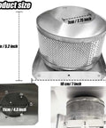 Emitter Screen And Base Replacement Kit For Pyramid Patio Heaters 7 Inch Diameter Top Burner Screen 5.2 Inch Tall Base