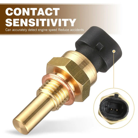 No Hassle Plug And Play Automotive Engine Temperature Sensor Replacement For Delphi Models OE 15369305 Gold Finish