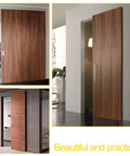 36 To 48 Inch Hidden Sliding Barn Door Hardware And Track With Floating Wall Mount in various room settings