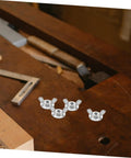 20 Piece Stainless Steel Wing Nut Set For Hurricane Shutter Fasteners on workbench