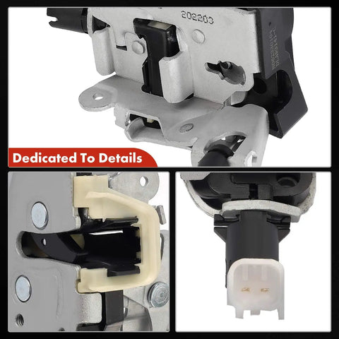 Ford F150 Rear Left Driver Side Door Lock Latch Actuator With Cable Replacement For 2009 2014 Models detailed view