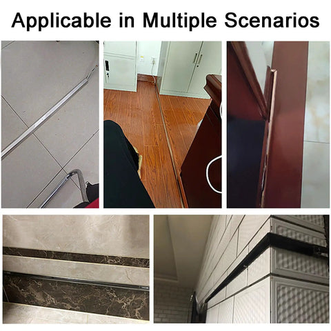 Heavy Duty Stainless Steel Floor Cable Cover With Self Adhesive Backing in various settings such as home and office floors.