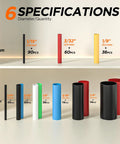 6 specifications of Hefty 365 Piece 5 To 1 Heat Shrink Tubing Kit showing various sizes and quantities of wire seals.