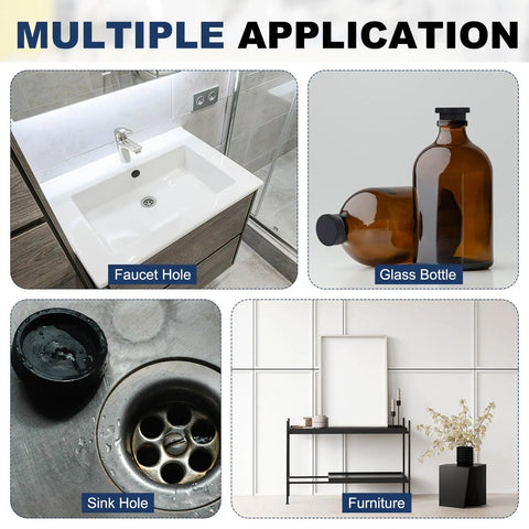 Image showing applications for 18Pcs T Shaped Silicone Plugs 32.3mm One And A Quarter Inch Dia No Fuss Snap In Hole Seal Cover