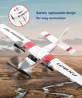 Easy To Fly 2 Channel RC Plane With 2.4GHz Remote Lightweight EPP Foam Glider Beginner Friendly Cessna Style Aircraft in flight