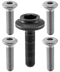 Heavy Duty Wheel Hub Bearing Axle Bolt Kit Fits Audi A4 Quattro A5 A6 A7 A8 Q5 R8 And Porsche Macan Replaces 8E0407643A PAB407643 WHT000237A 4D0505445 Premium Grade Metal Fasteners For Secure Wheel Mounting Smooth Install And Long Lasting Performance showing five metal bolts