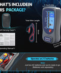 Pro Grade Insulation Resistance Tester Up To 1000 Megohms At 500V Durable Megohmmeter with case and manual, battery slot