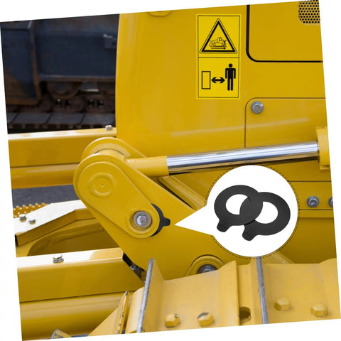 Two Pack Rubber Washer Kit For Excavator Bucket Pins And Linkage Shim Heavy Duty Vibration Pads For Construction Machinery Durable Rubber Build Shock Absorption Quick Installation Noise Reduction on excavator linkage