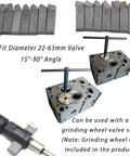Pro Grade 29 Piece Universal Valve Seat Cutter Kit With Carbide Tipped Blades And Arbors For 22 To 63mm Valves 15 To 90 Degree Single Plane Boring Reamer