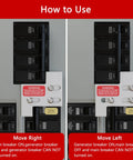 Installation guide for Generator Interlock Kit For 150 And 200 Amp Electrical Panels With A One And One Quarter Inch Gap.