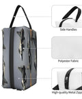 Fighter Jets Print Toiletry Bag For Men Travel Organizer Dopp Kit Shaving Case Water Resistant Oxford Cloth with side handle and metal zipper