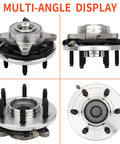Front Wheel Hub And Bearing Assembly For Ford F150 2009 2010 2011 2WD 6 Lug With ABS Left Or Right Replacement 4-bolt square flange