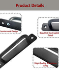 Product details of 5 Inch Sliding Barn Door Handle Black Aluminium Alloy Gate Pull For Cabinet Closet Door Sliding Barn Door.