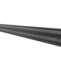 Hella Tight 38 Inch Anodized Aluminum Straight Edge Tool With.002 Tolerance For Squaring Up Surfaces close-up view on matte black finish.