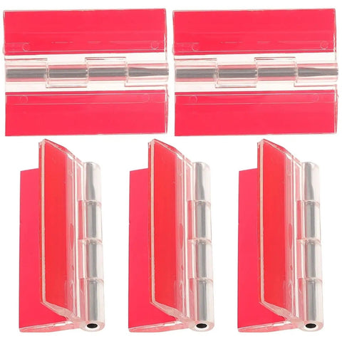 Self Adhesive Hinges Set For Cabinets And Pianos 5 Pack Durable Easy Install Multi Functional Flexible Door Lids Ideal