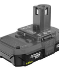 18 Volt One Plus Lithium Ion Six Tool Combo Kit 1.5Ah battery close-up for Drill Driver Impact Driver Reciprocating Saw Circular Saw Multi Tool LED
