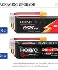 Packaging comparison of Beefy 3S 11.1V 2200mAh 50C LiPo Battery With XT60 Connector for RC models, showing old and new design