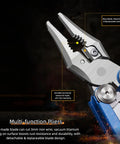 All In One EDC Multitool With Pliers And Fire Starter 20 Function Kit With Replaceable 5Cr15MoV Blade Wire Cutters detail
