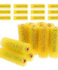 Top Shelf 40 Pieces Sponge Textured Paint Rollers For Bold Wall Embossing Patterns And Decorative Exterior Finishing Covers, yellow sponge roller covers.