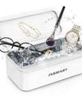 Ultrasonic Jewelry Cleaner 45Khz 450ML Professional Silver Jewelry Cleaner Machine for Rings Retainers Watches Glasses Earrings