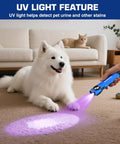Rechargeable Pocket Flashlight With Dual Led And Cob, Uv Light, 600 Lumens, Magnetic Base, illuminating pet stain on carpet
