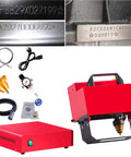 Heavy Duty Pneumatic Marking Machine For Metal Engraving And Vin Chassis Stamping With Slick Air Dot Peen Tech and adjustable depth accessories and engravings.