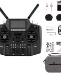 Beast Dual Band ExpressLRS RC Transmitter with Gemini Xrossband, accessories, and carry case for drone and RC control