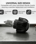 Beefed Up 6061 Aluminum Attachment Knob For Kitchenaid Mixers Squashes Flimsy Original Plastic With Solid One Piece Build Plus Deep Grip Screw For Pasta Maker Attachments on a metal surface.