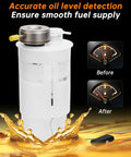 Electric Fuel Pump Module Assembly For Dodge Ram 1500 2500 3500 With 3.9L V6 5.2L V8 5.9L V8 And 8.0L V10 Engines Replacement E7138M SP7138M Direct Fit High Quality Performance For Reliable Fuel Delivery Under Heavy Use, depicted with fuel gauges indicating before and after performance.