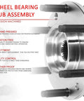Front Wheel Bearing Hub Assembly With ABS Sensor Plug For Cadillac SRX 2004 2009 And Cadillac STS 2010 2011 close-up view