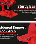 Sturdy base and widened support of Beefy 3 Ton Ratcheting Farm Jack With 33 To 60 Inch Lift Range For Tractors Trucks SUVs.