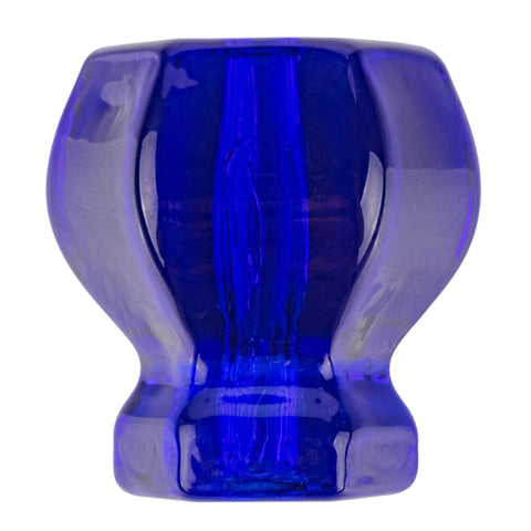 Old School Cobalt Blue Glass Drawer Knob Vintage Cupboard Hardware Solid Hexagonal Pull Handle Includes Mounting Kit Ready To Spruce Up Your Favorite Furniture Today