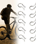 Get Your Bike Brakes Squeak-Free With This Premium 4X Brake Pad Caliper Repair Kit Featuring Heavy Duty Spring Clips And Ten Solid Steel Pins To Fix Leaking Pads And Boost Stopping Power For Any Ride, stainless steel 10mm clips