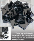 20 Corner Bracket Kit For 2020 Aluminum Extrusion Rails Includes 40 Hex Screws, 40 Slide Nuts, 40 Washers, And 2 Hex Wrenches Sturdy Rust-Resistant Corner Connectors For DIY Frames And Modular Builds