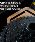 8 Speed Mountain Bike Cassette 11 42T For Standard HG Hubs 9 10 11 Speed Lightweight MTB Cogs Wide Gear Range Durable Steel