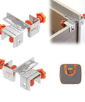 Hassle Free Adjustable Stainless Steel Cabinet Drawer Front Mounting Clamp Kit For Dead Nuts Alignment and Ridiculously Smooth Woodworking Upgrades with Heavy Duty Carry Bag