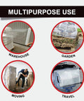 Top Tier Heavy Stretch Film Roll 17 X 1100 Feet Clear Plastic Shrink Wrap 80 Gauge, multipurpose use in warehouse, garden, moving, and travel.