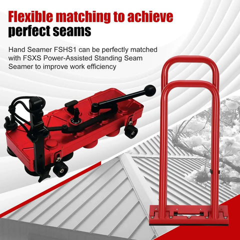 Hand Seamer For Standing Seam Roofing 1.5 Inch Vertical Seams Portable Manual Seaming Tool For Metal Panels And Roofing.