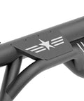Close-up of Two Tube Side Steps Compatible With 2021 To 2026 Ford Bronco Four Door running boards showing solid grip panels.