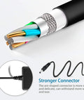 Cross-section and connector of 12V Power Adapter Replacement For Celestron NexStar Telescopes And Mounts 18778 With 6Foot Cable
