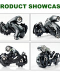Beefy 10 Speed Rear Derailleur RD-4700-SS Direct Mount for multiple bike types showcasing front and side views