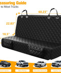 Doggo Approved Waterproof Dog Car Seat Cover For Trucks With Nonslip Back Seat Protector Fits Ford F 150 Chevy Silverado 1500