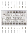 Micro Eyeglass And Sunglass Repair Screws Kit With Nuts, Stainless Steel Tiny Screws Assortment For Spectacles And Watches, Includes Mini Screwdriver