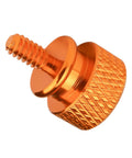 Aluminum Knurled Thumb Screws 20 Pack With Diamond Knurl Head No Tool Needed Hand Tightening M3 M4 6-32 8-32 Threads Durable Orange Bolts
