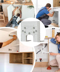 Door Hinge Router Jig With Adjustable Mortise Guide And 2mm Precision Groove for quick DIY hinge alignment in cabinets and kitchens