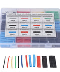 Zerodis Heat Shrink Tube Kit With 560 Pieces Cross Linked Polyolefin Electrical Wiring Tubing, Flame Retardant Insulation, Thick Wall Protection For DIY Home Wire Repair And Splicing Bundling. Plastic box with 560 heat shrink tubes, assorted sizes and colors